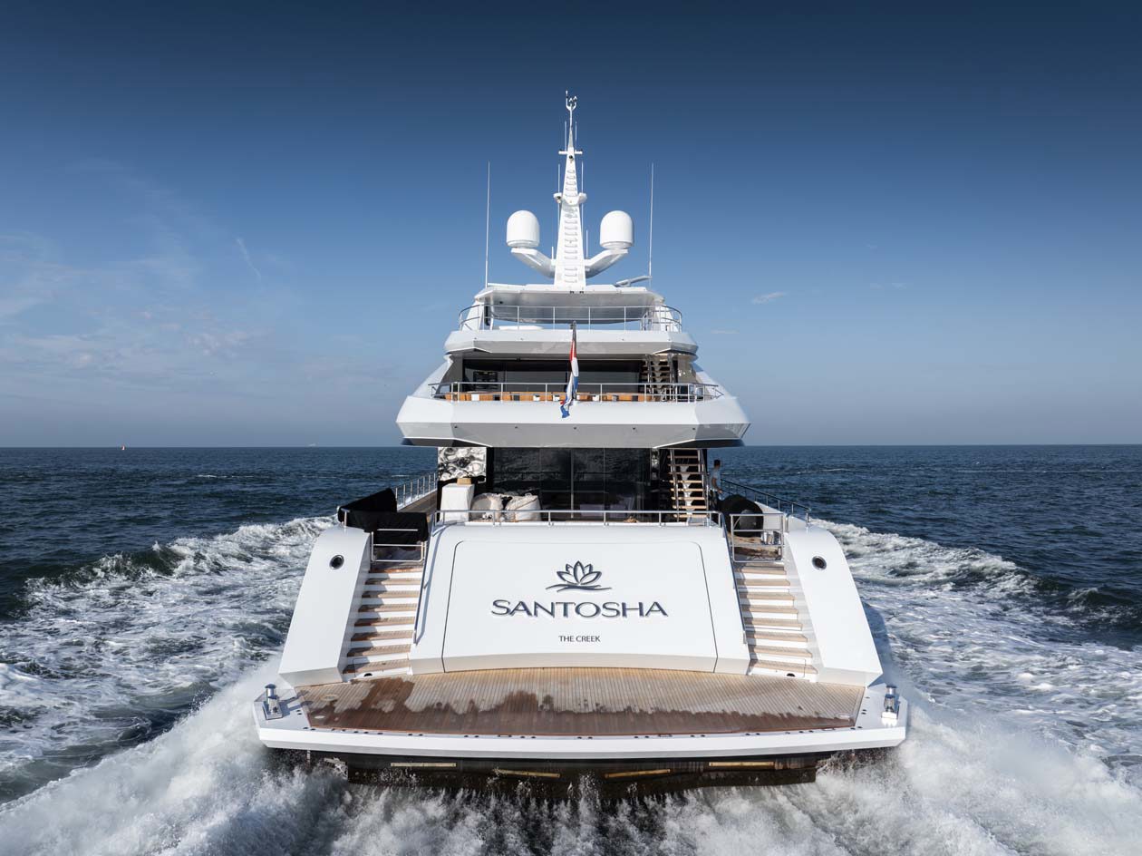 Ruben Griffioen, Santosha, departure, Heesen Yachts Copyright © Heesen Yachts 