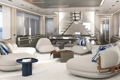 Cantieri di Pisa unveils the interiors of the new Akhir 44