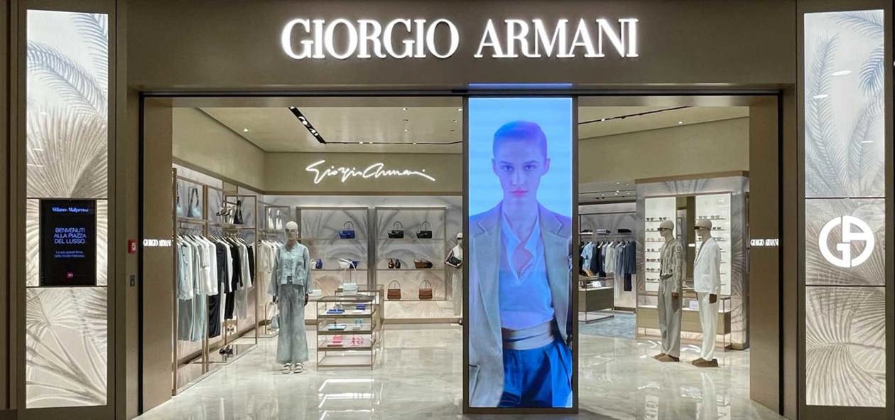 La Boutique Giorgio Armani all'aeroporto di Malpensa Copyright © Ufficio stampa Sea Aeroporti di Milano