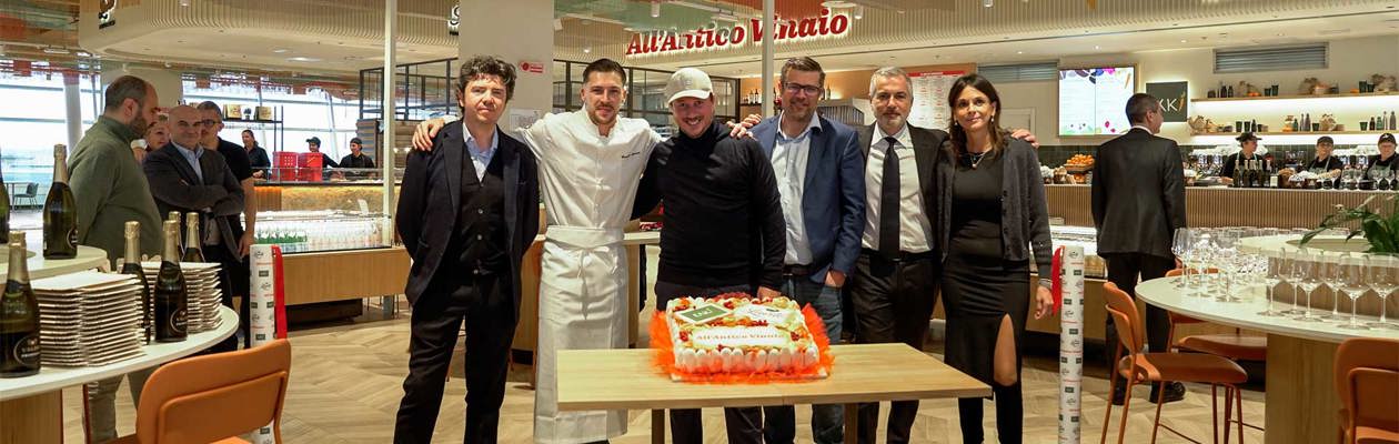 The new Food Court in Rome Fiumicino