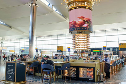 The Vinery, the first premium bar at Heathrow