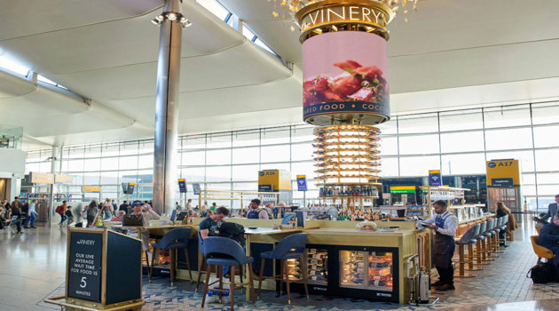 The Vinery, the first premium bar at Heathrow