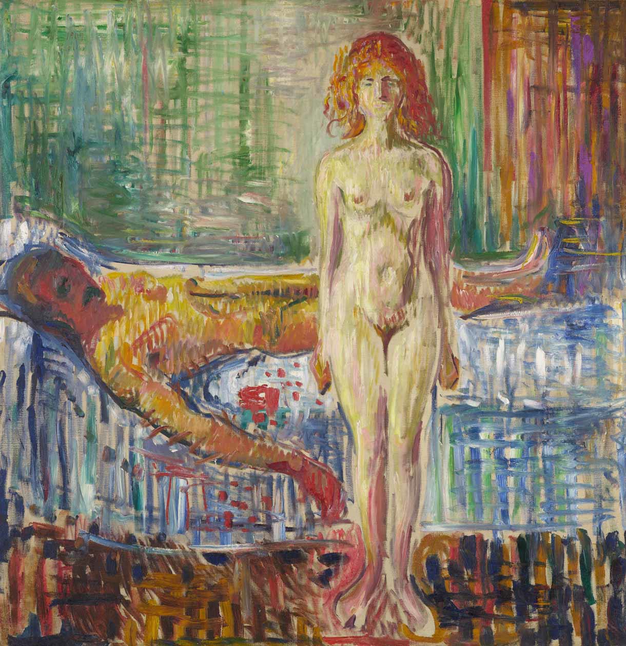 Edvard Munch The Death of Marat 1907 Oil on canvas, 153x149 cm Photo © Munchmuseet. Foto ad esclusivo uso stampa.