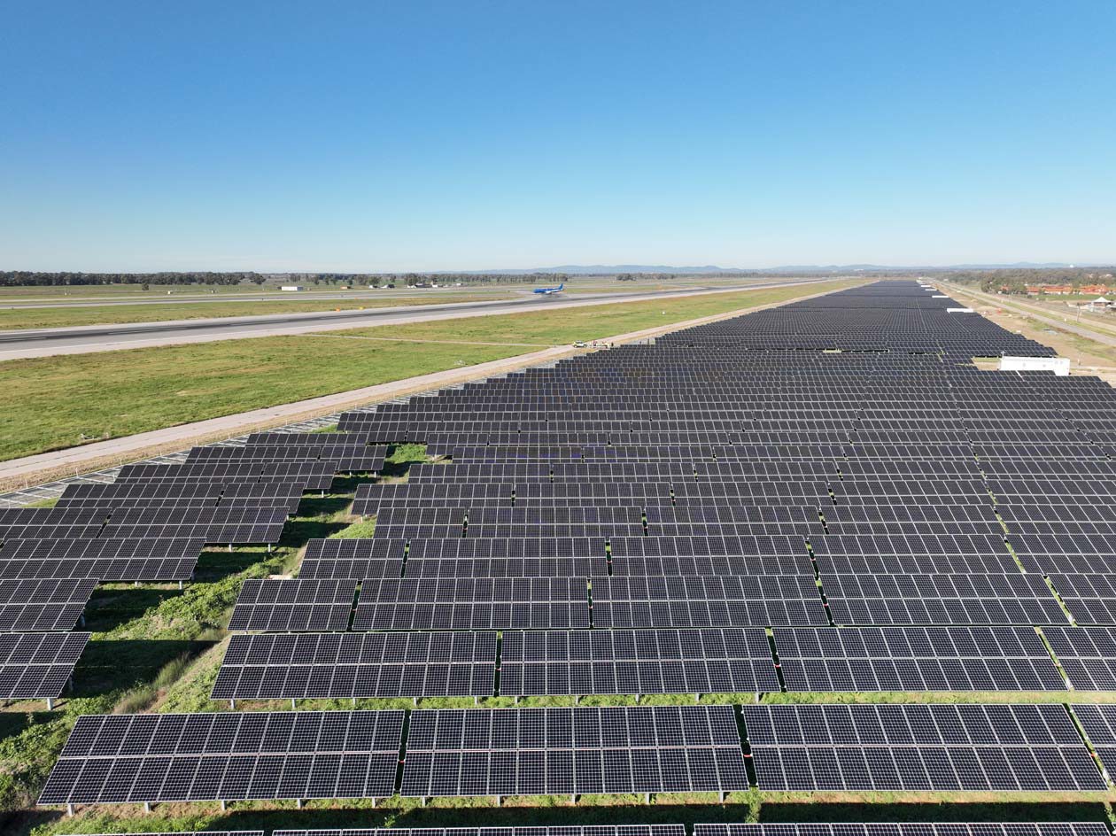 La Solar Farm dell'aeroporto di Fiumicino