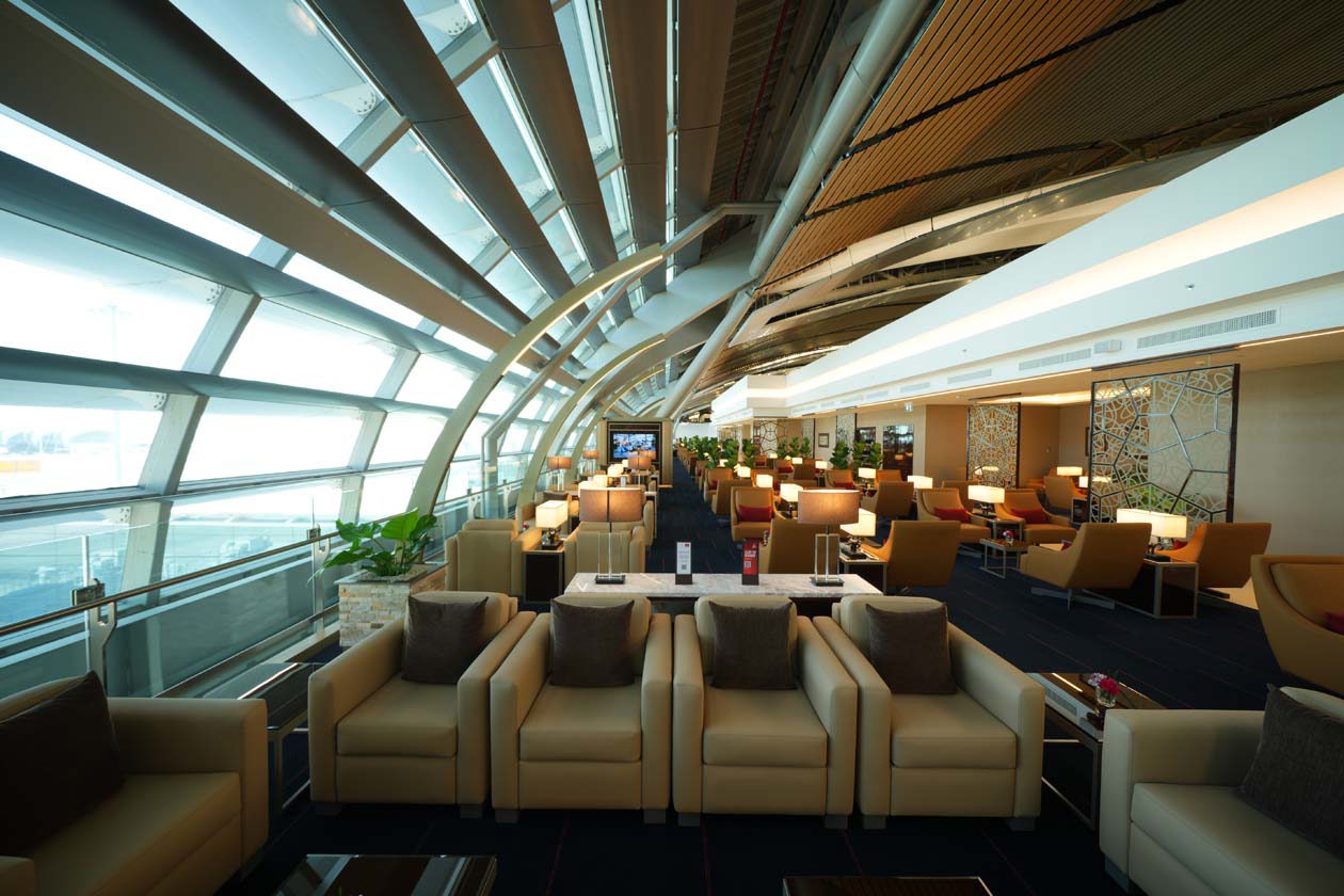 Lounge Emirates, Terminal Satellite 1 (SAT-1 al quarto piano) dell’aeroporto Suvarnabhumi di Bangkok Copyright © Emirates Airlines / The Emirates Group