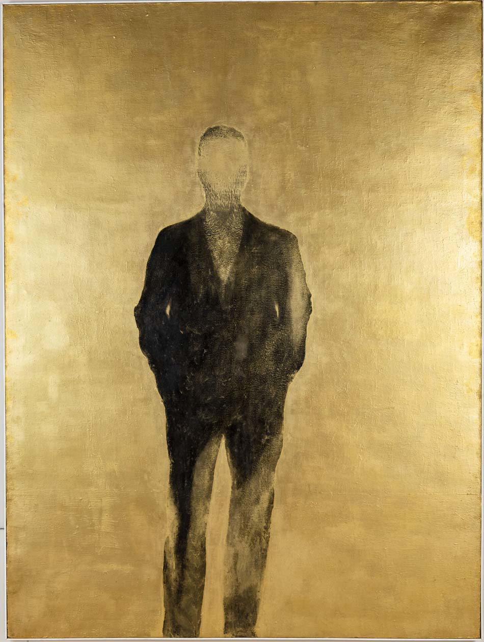 Michelangelo Pistoletto, Autoritratto oro, 1960, olio, acrilico, oro su tela, Biella, Cittadellarte – Fondazione Pistoletto; Photo credits Damiano Andreotti