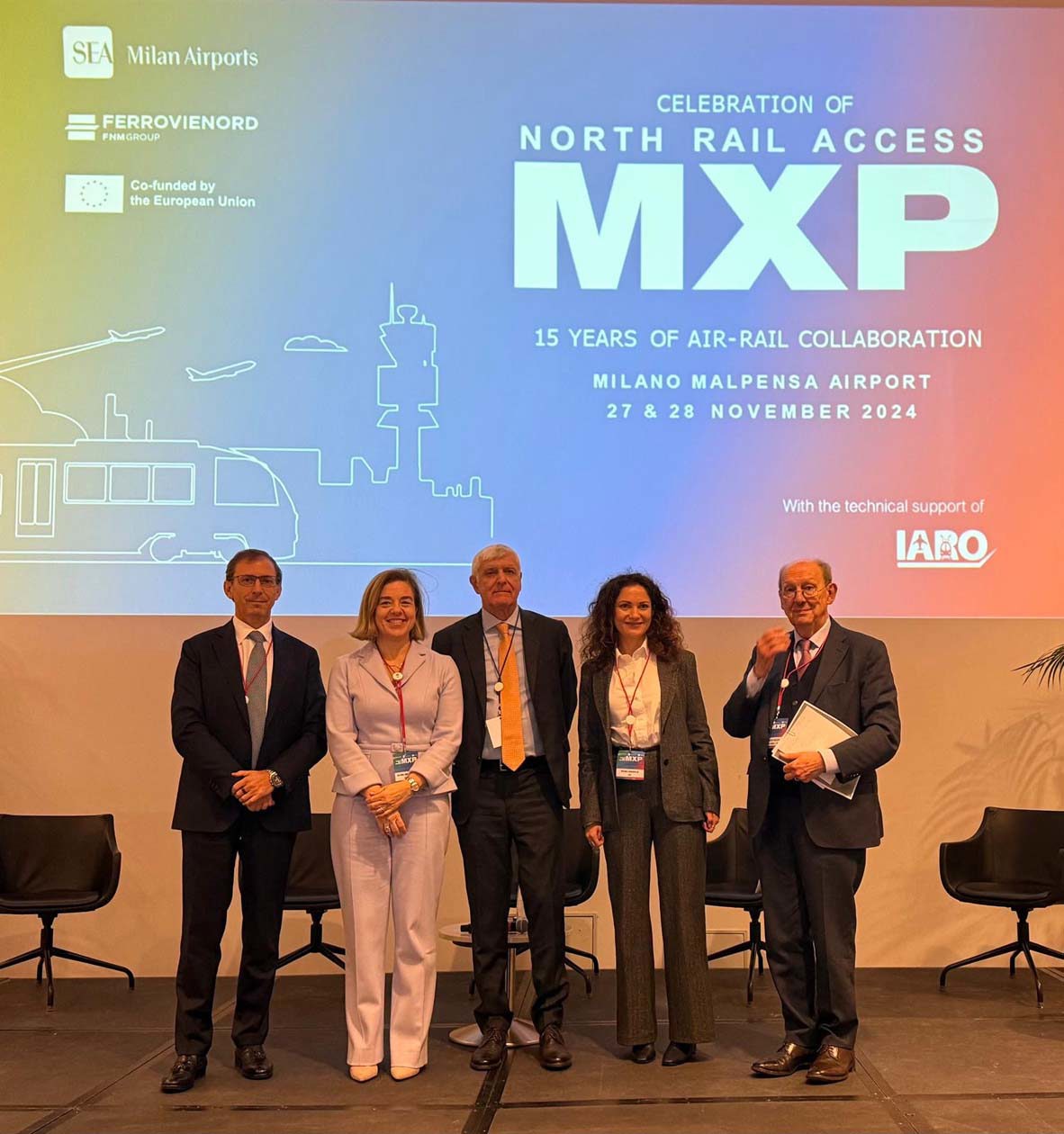 “MXP North Rail Access”, incontro con Fidato SEA, Garrote Cinea, Eminente ENAC, Sgariglia MIT, Secchi  Copyright © Ufficio stampa Sea - Aeroporti di Milano