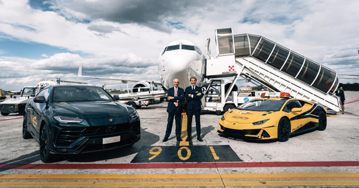 Automobili Lamborghini renews and develops partnership with Bologna's  Airport.