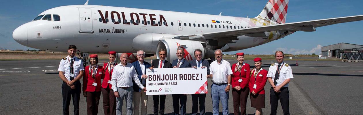 Volotea's new operational base in Rodez inaugurated