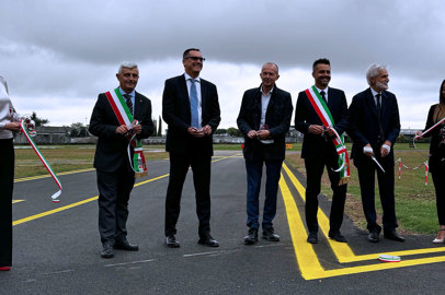 New runway inaugurated at the Aero Club of Bergamo