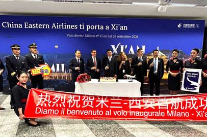 New flight to Xi'an at Milan Malpensa airport