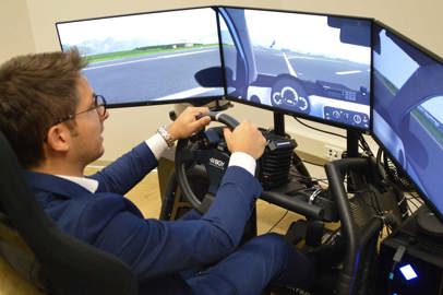 Simulator for driving service vehicles at Milan Bergamo airport