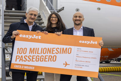 EasyJet celebrates 100 million passengers at Malpensa