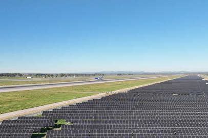 The new Solar Farm at Fiumicino Airport