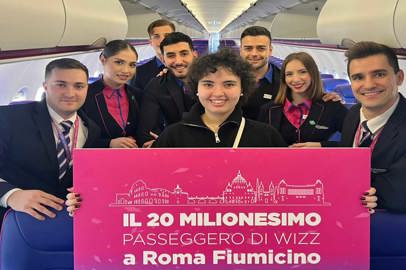 20 million passengers at Fiumicino with Wizz Air