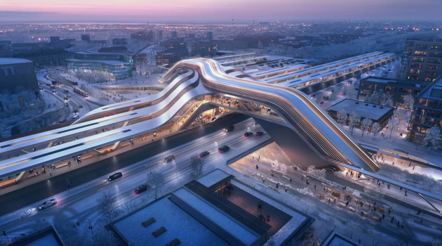 Zaha Hadid Architects & Esplan win Ulemiste terminal competition for Tallinn