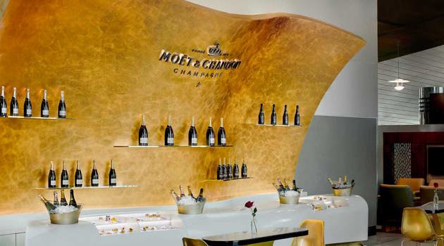 Emirates' Moët & Chandon Champagne Lounge in Dubai