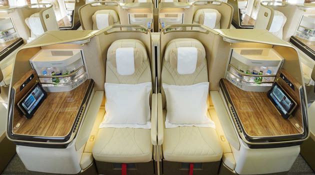 Emirates' first refurbished Boeing 777