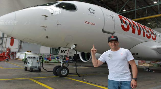 Swiss dedicates an Airbus to the Viamala region