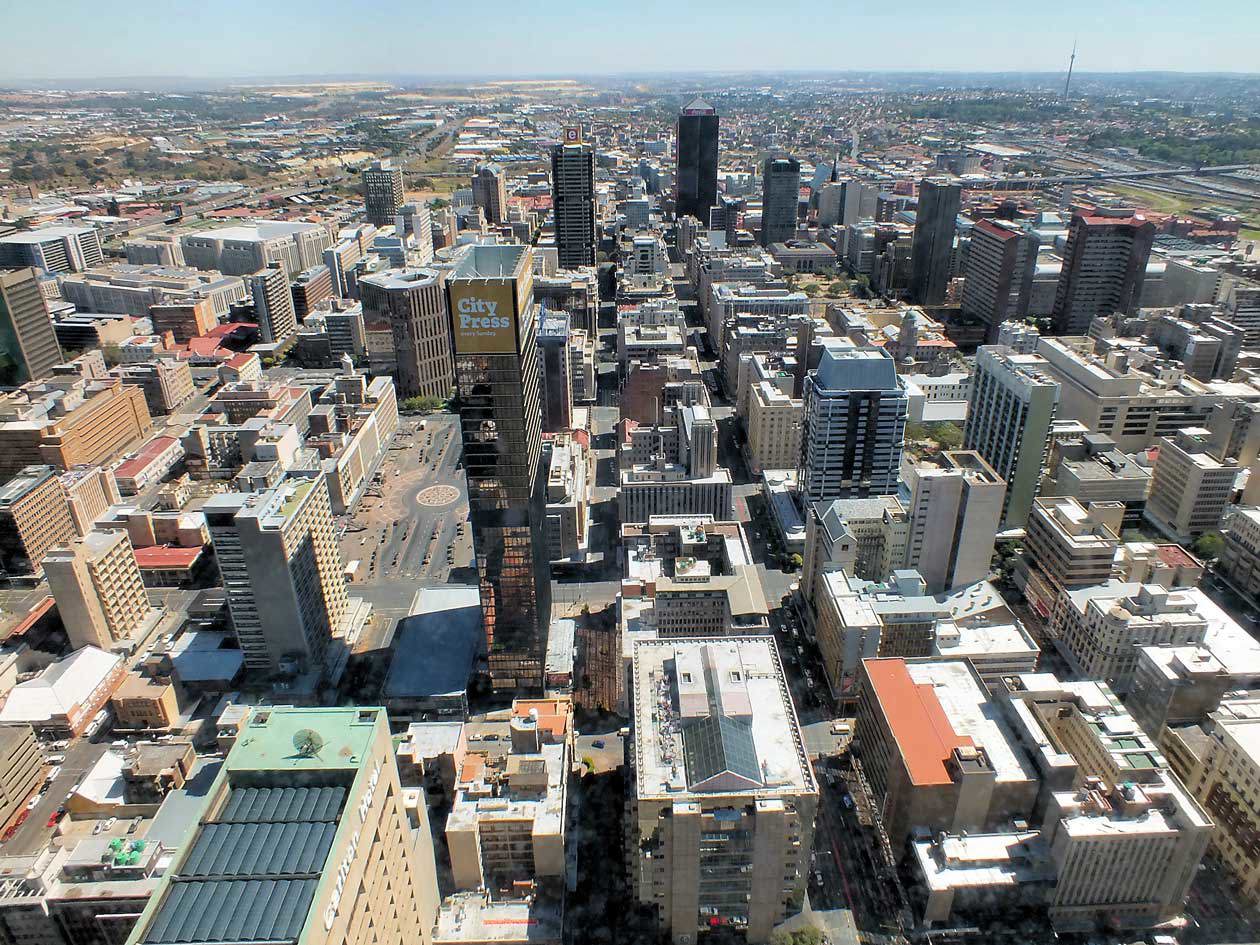 Vista di Johannesburg dal Carlton Centre Copyright © Sisterscom.com / Depositphotos