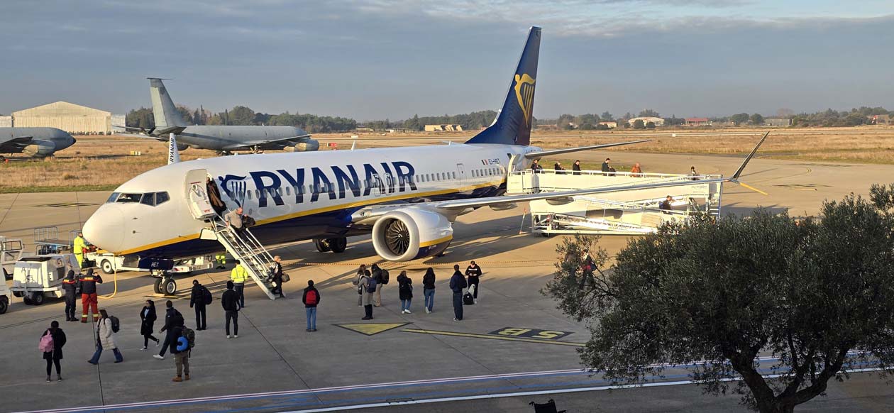 Ryanair all'Aeroporto di Nîmes Copyright © Aeroporto di Nîmes