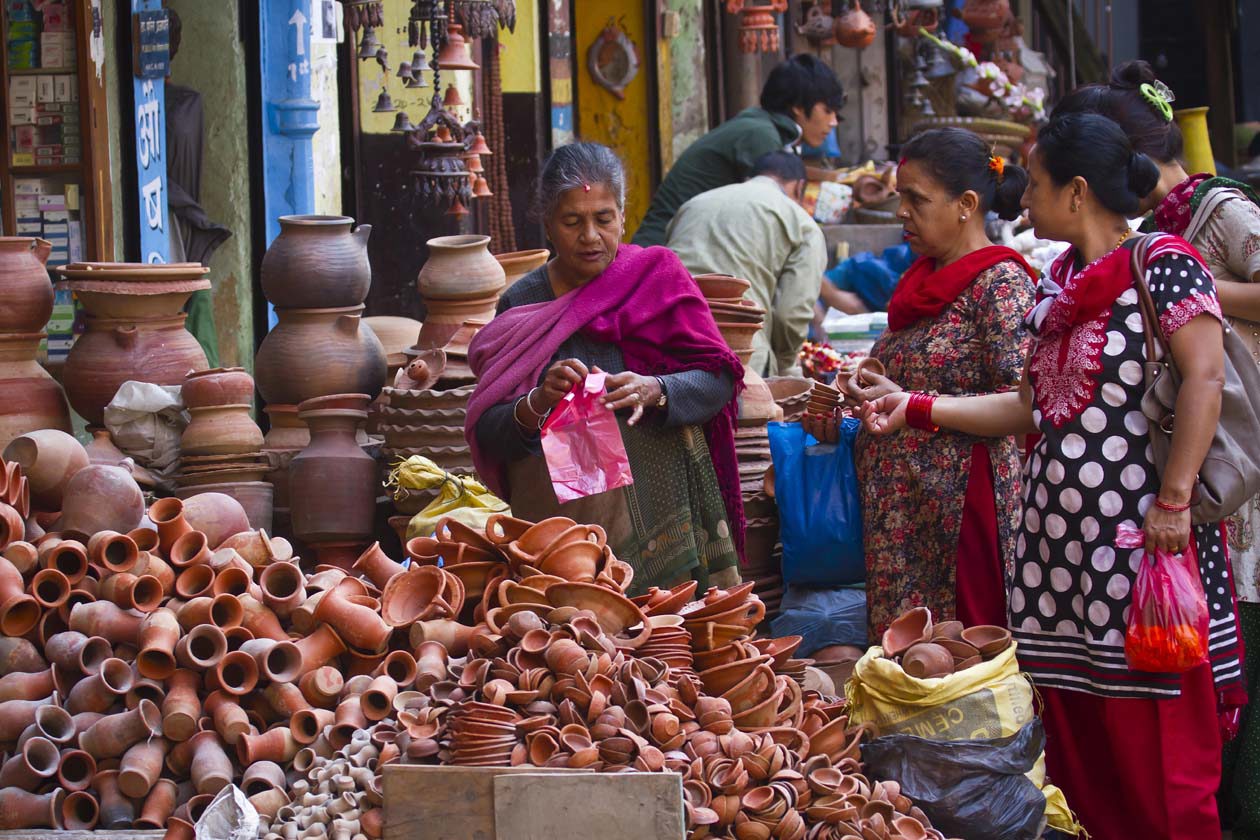 Mercato di Asan, Kathmandu, Nepal Copyright © Sisterscom.com / Depositphotos