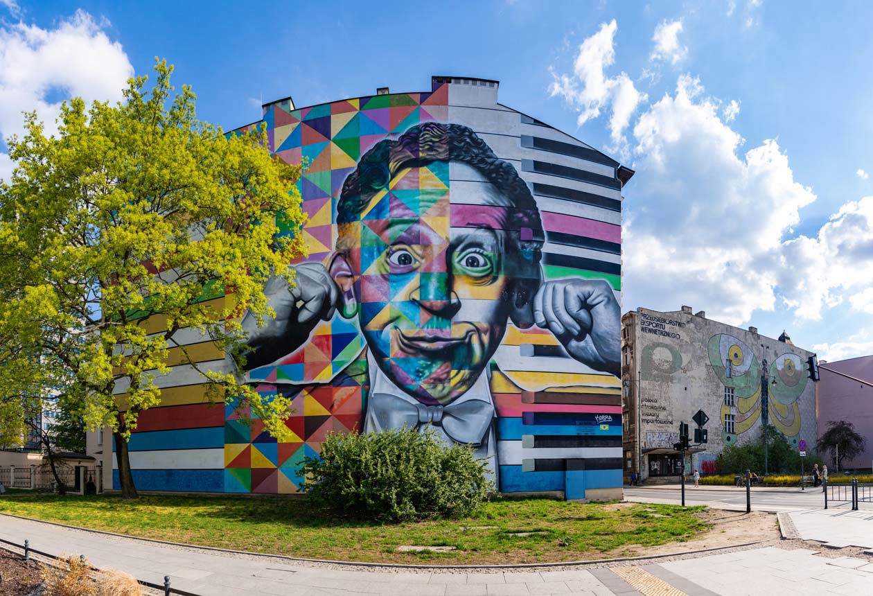 Murales di Artur Rubinstein da Eduardo Kobra a Lodz. Copyright © Sisterscom.com / Depositphotos 