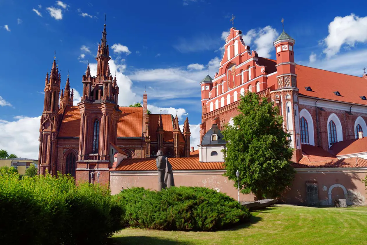 St. Anne's Church and the Bernardine Monastery in Vilnius' Old Town Copyright © Sisterscom.com, Shutterstock