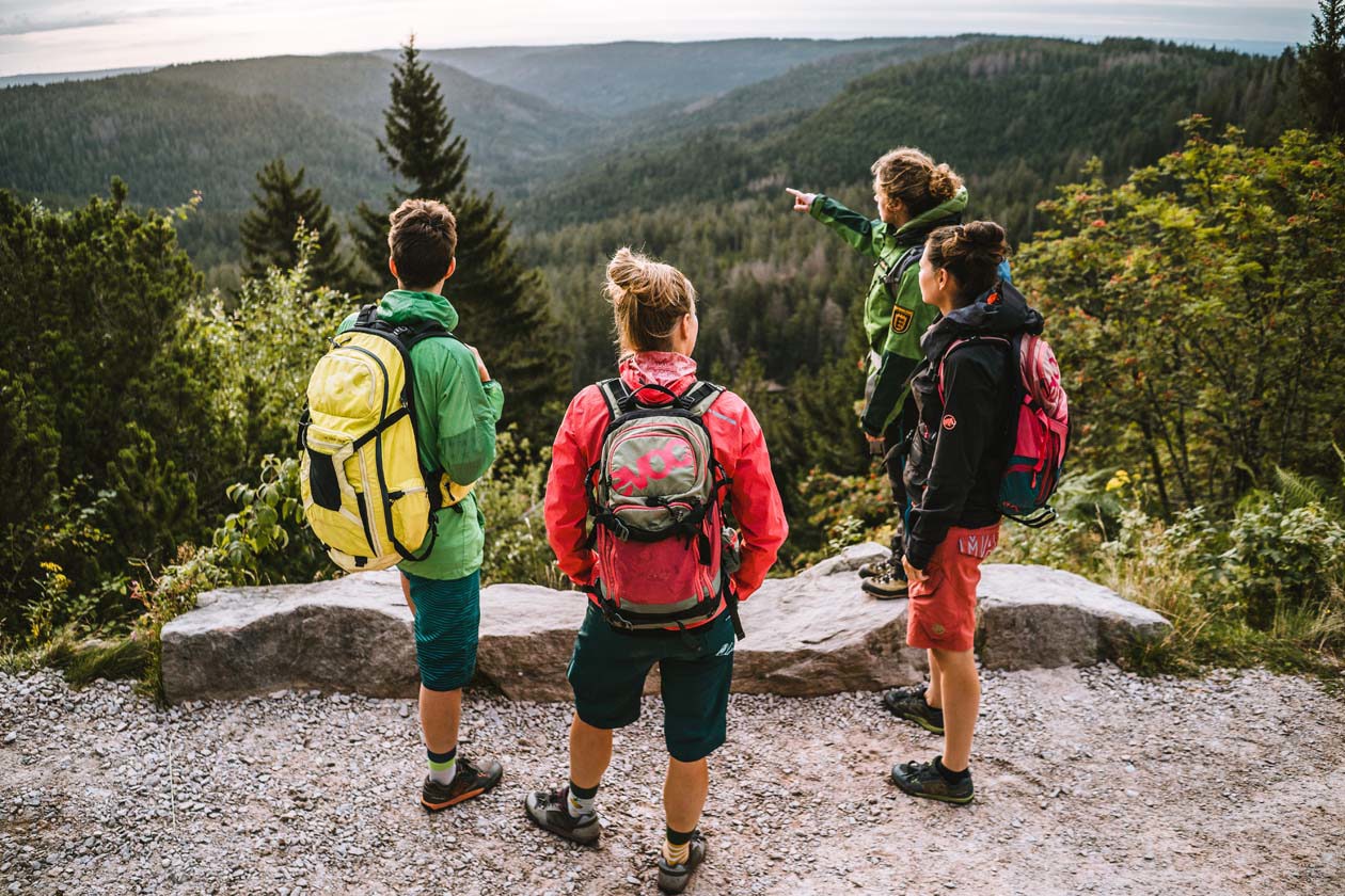 National Park Schwarzwald, Wanderer mit Ranger © Black Forest Collective