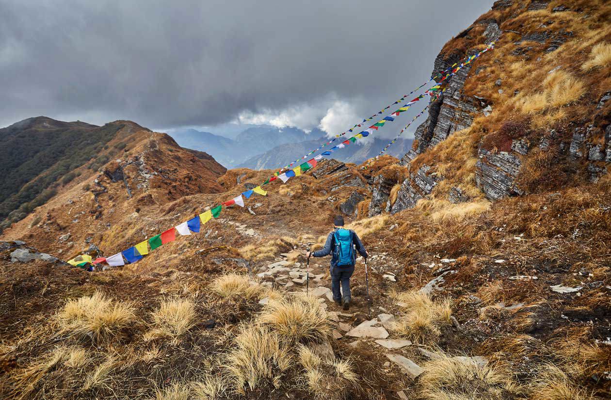 Mardi Himal, un picco di 5.587 metri nella regione dell'Annapurna in Nepal Copyright © Sisterscom.com / Depositphotos