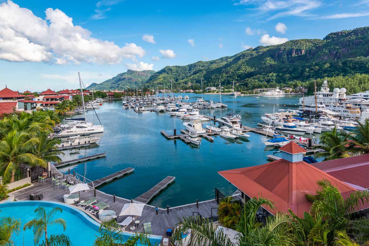 Eden Island yacht marina, Mahe, Seychelles. Foto: Copyright © Sisterscom.com / NAPA74 / Depositphotos