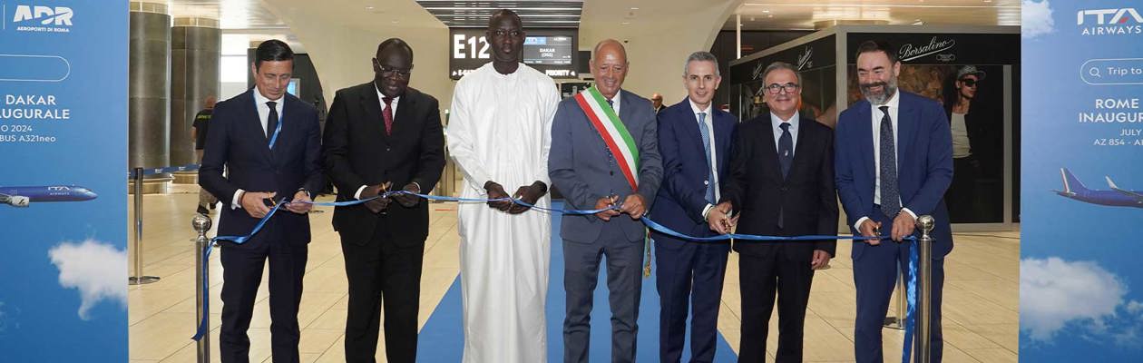 Inaugurato il volo diretto Roma Fiumicino - Dakar con ITA Airways