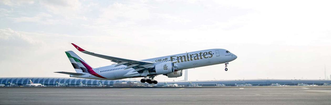 Emirates introduce l'A350 per Mumbai e Ahmedabad