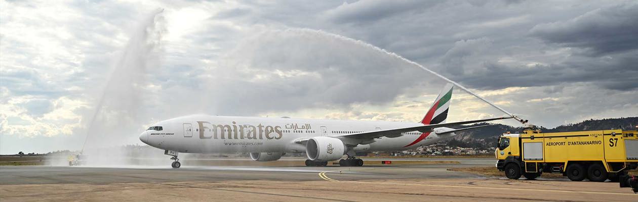 Emirates flight to Madagascar via Seychelles