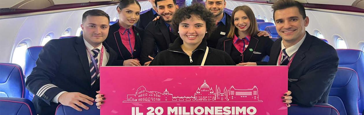 20 million passengers at Fiumicino with Wizz Air