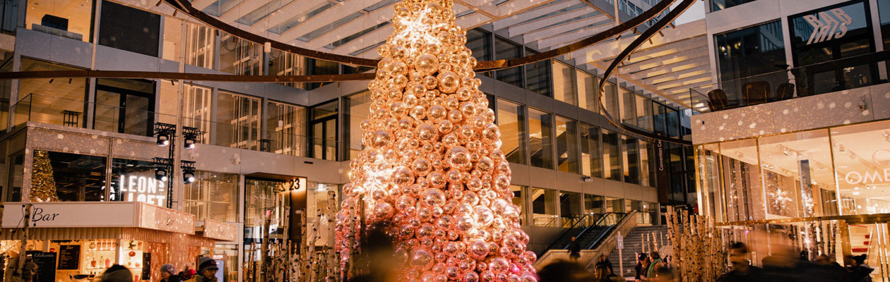 Zurich Airport lights up for Christmas