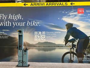 Bike Corner al Terminal 2 di Malpensa