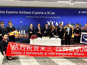 New flight to Xi'an at Milan Malpensa airport