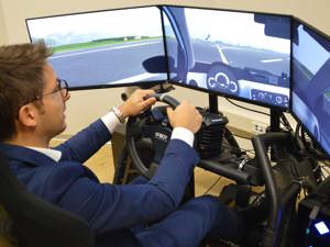 Simulator for driving service vehicles at Milan Bergamo airport