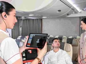 In-flight medical assistance with Emirates