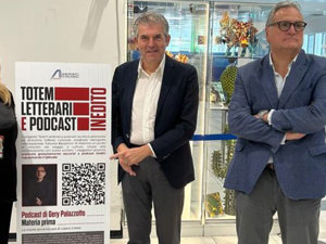 "Totem letterari e podcast" all’aeroporto Falcone Borsellino