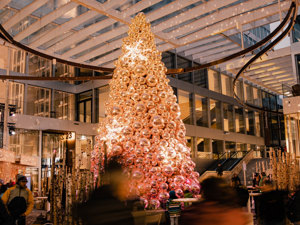 Zurich Airport lights up for Christmas