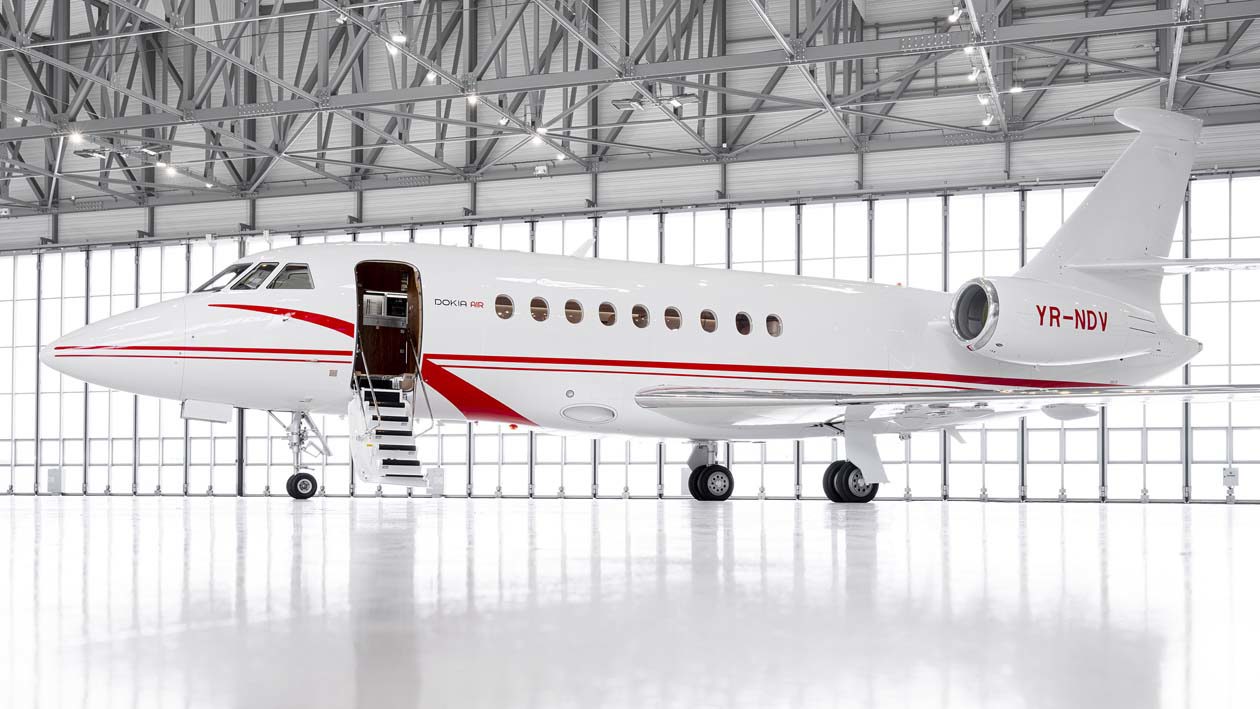 Nuovo Dassault Falcon 2000LXS, Dokia Air Copyright © Dassault Falcon Jet Corp., Dassault Aviation.