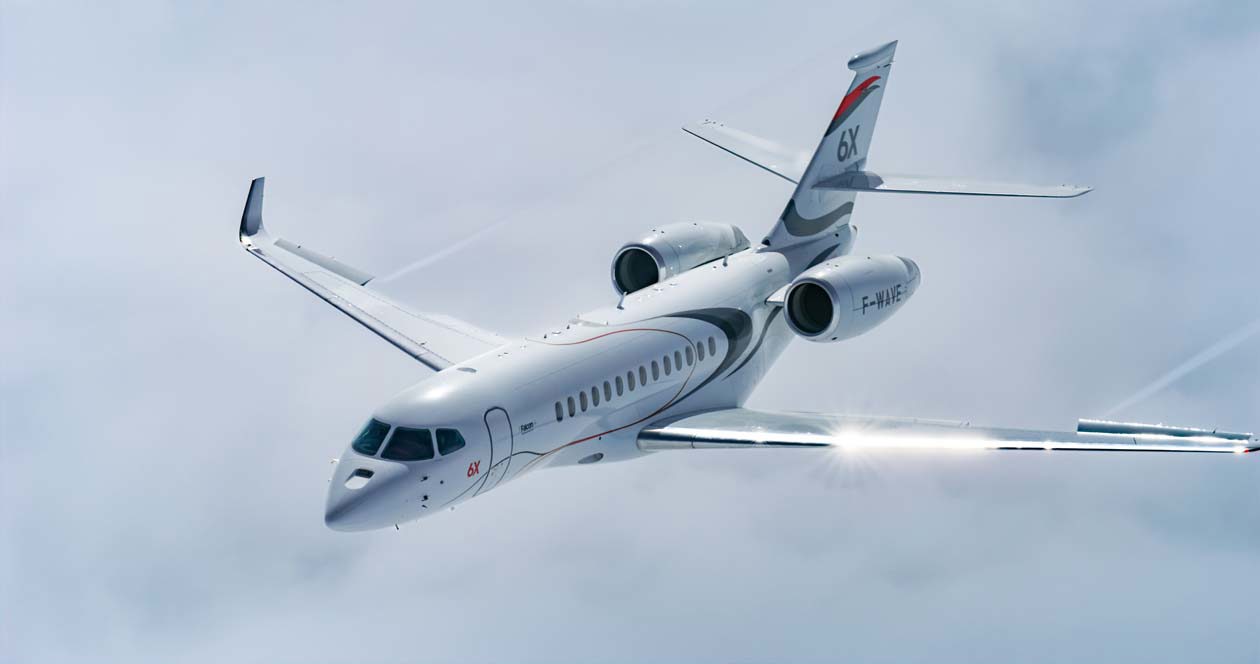 Falcon 6X Copyright © Dassault Falcon Jet Corp., Dassault Aviation.