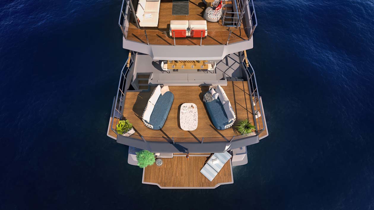 Numarine 30XP, hybrid superyacht Copyright © Numarine Press