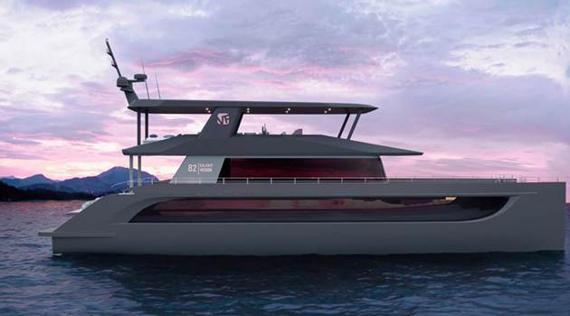 Un nuovo modello ibrido di Silent-Yachts in collaborazione con VisionF Yachts