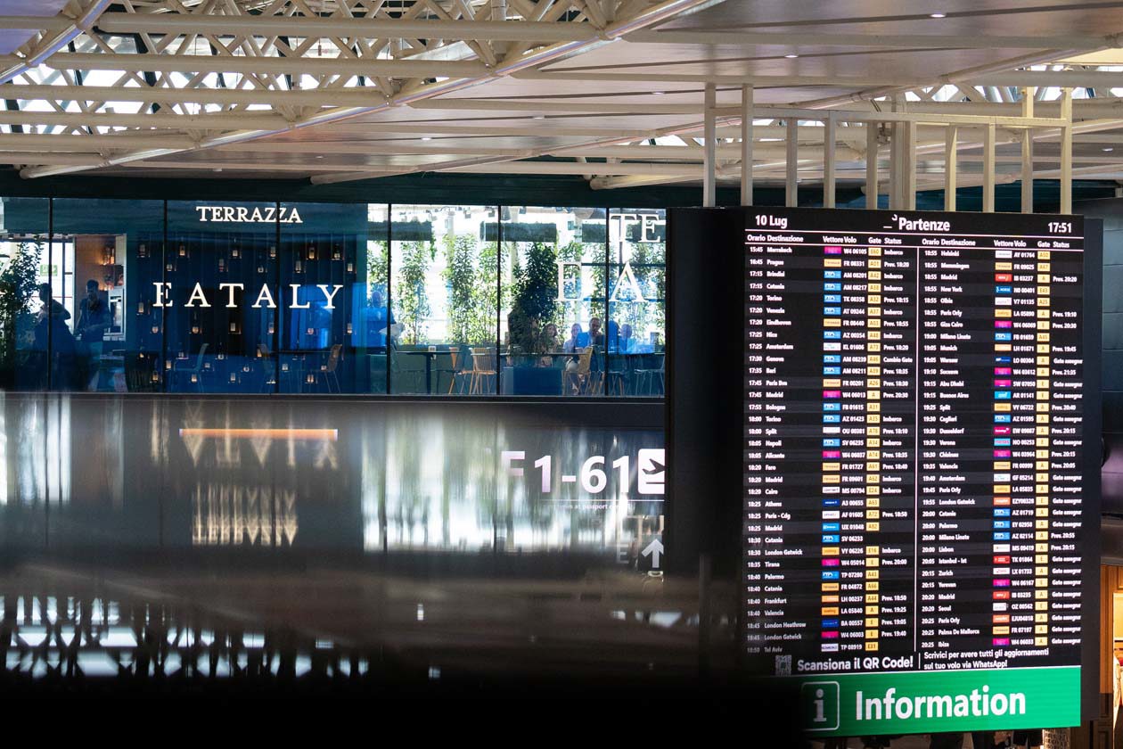 Inaugurazione della Terrazza Eataly all'aeroporto di Roma Fiumicino Copyright © Ufficio Stampa Aeroporti di Roma