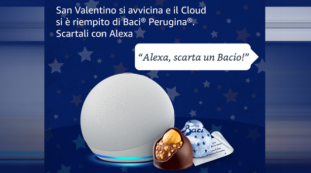 "Alexa, scarta un bacio"