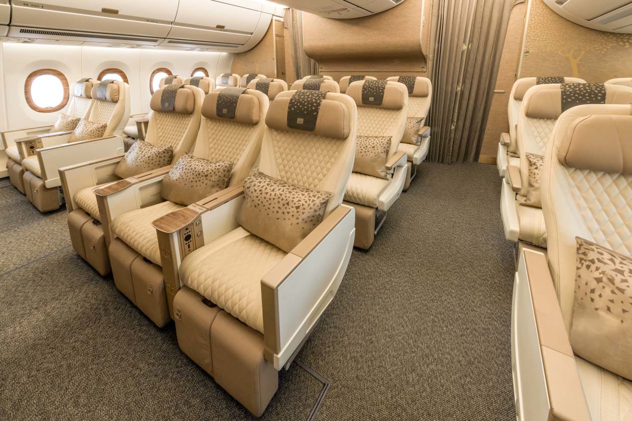 Airbus A350 di Emirates, Premium Economy Copyright © Emirates Airlines / The Emirates Group