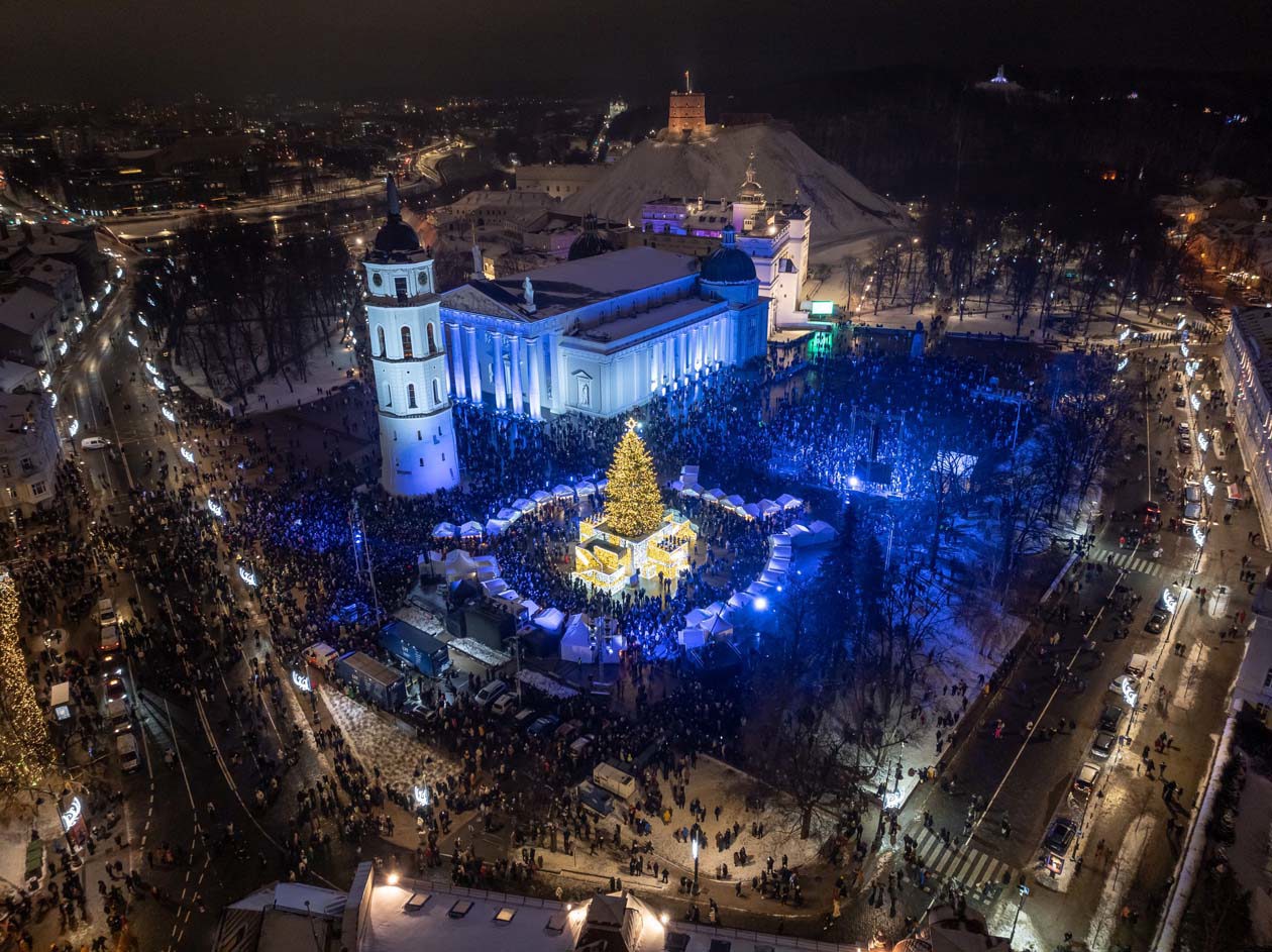 Go Vilnius VMS Christmas Tree Lighting Saulius Ziura 2023